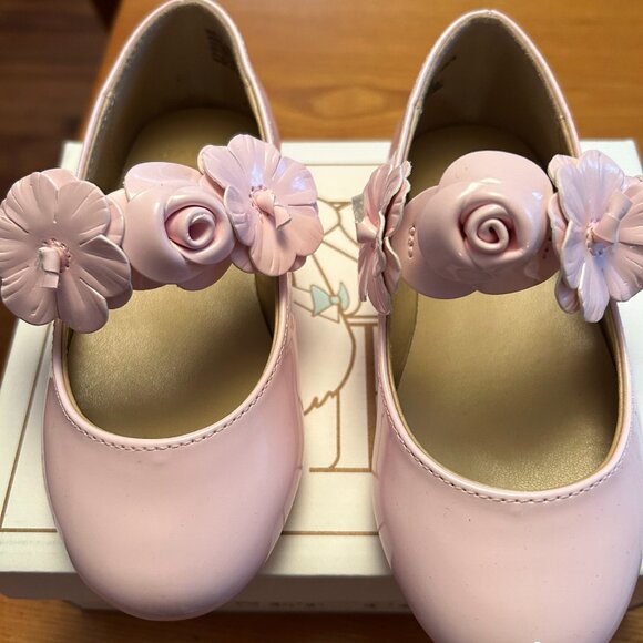 Janie & Jack Toddler Girl Pink Patent Shoes - NWT - Picture 1 of 6